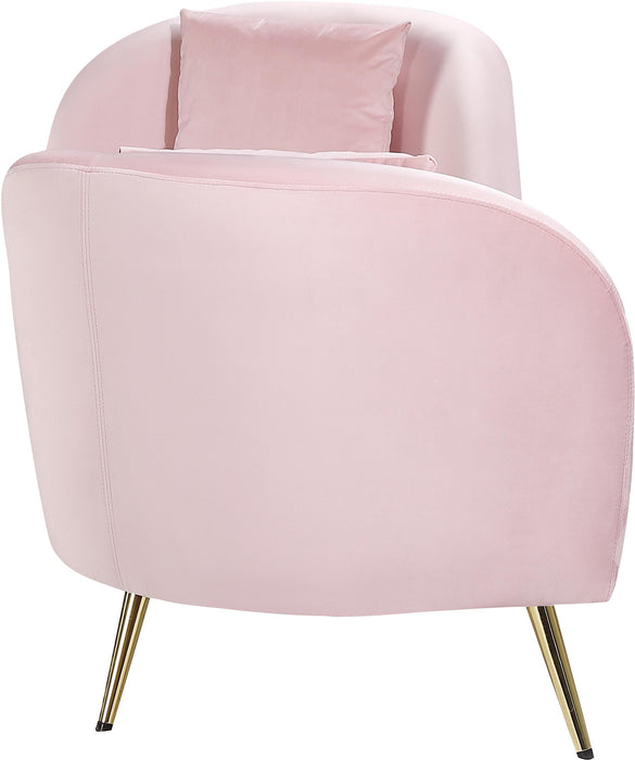 Nolan Pink Velvet Chaise