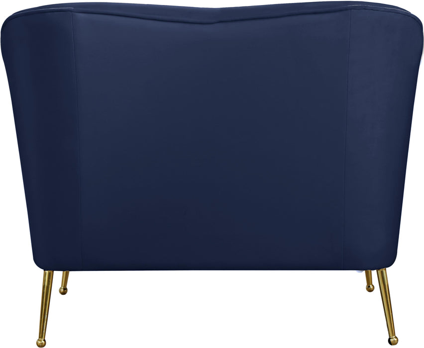 Hermosa Navy Velvet Chair