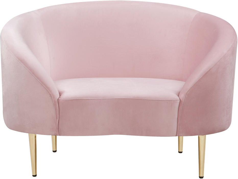 Ritz Pink Velvet Chair