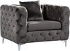 Scarlett Grey Velvet Chair image