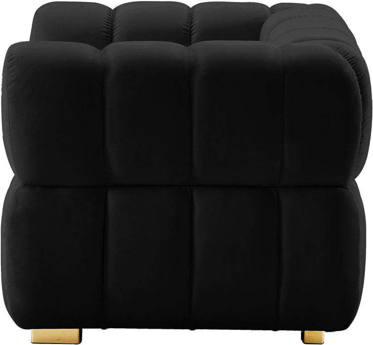 Gwen Black Velvet Chair