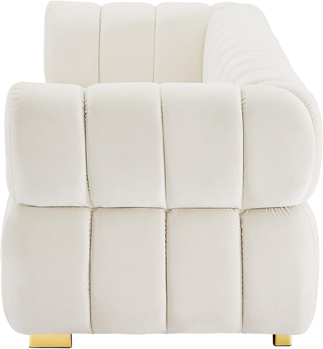 Gwen Cream Velvet Sofa