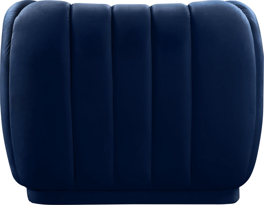 Dixie Navy Velvet Chair