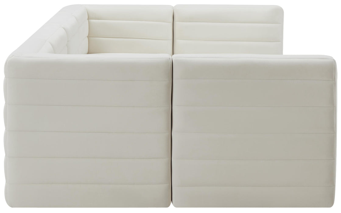 Quincy Cream Velvet Modular Sectional