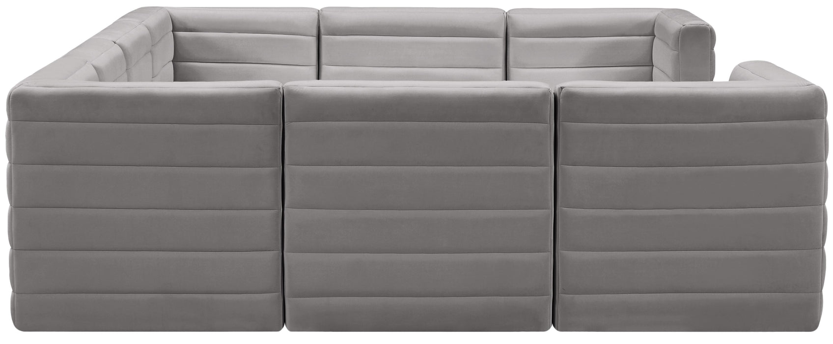 Quincy Grey Velvet Modular Sectional