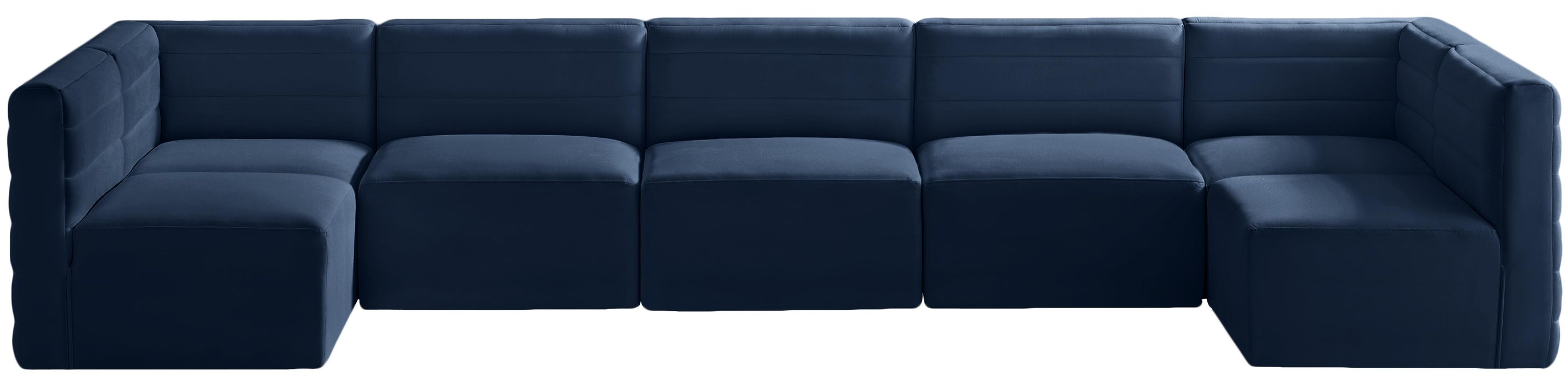 Quincy Navy Velvet Modular Sectional