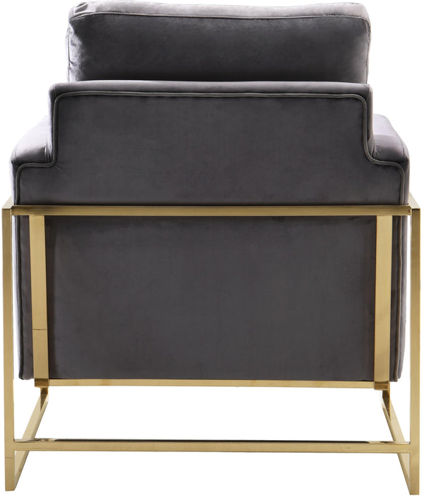 Mila Grey Velvet Chair