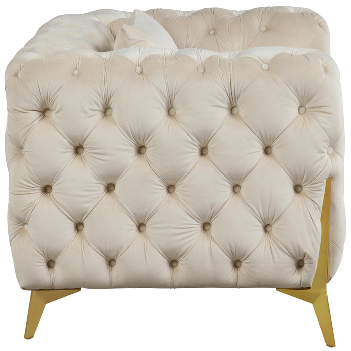 Kingdom Cream Velvet Chair