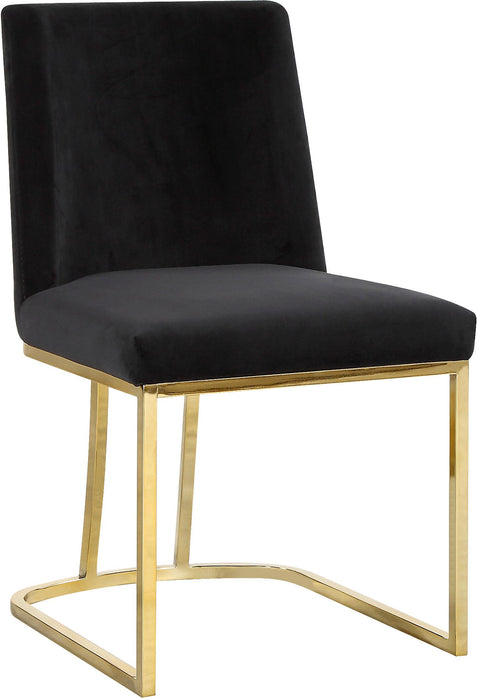 Heidi Black Velvet Dining Chair