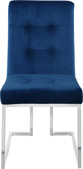 Alexis Navy Velvet Dining Chair