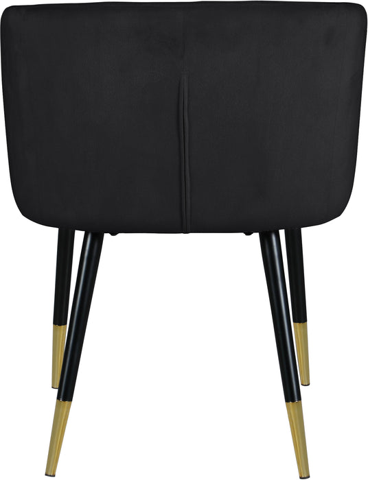 Louise Black Velvet Dining Chair