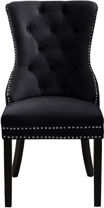 Nikki Black Velvet Dining Chair