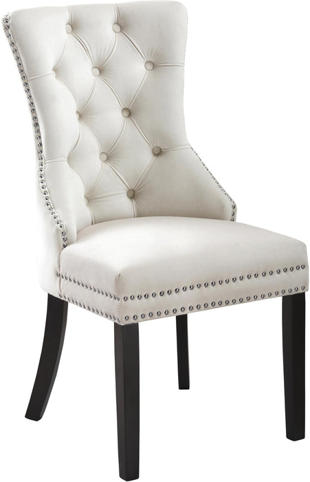 Nikki Cream Velvet Dining Chair