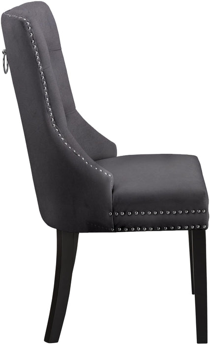 Nikki Grey Velvet Dining Chair