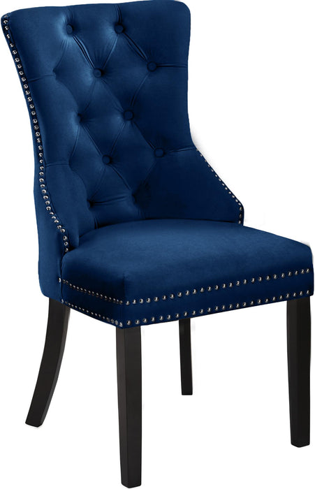 Nikki Navy Velvet Dining Chair