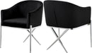 Xavier Black Velvet Dining Chair image