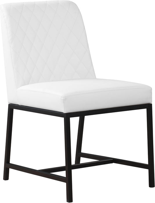 Bryce White Faux Leather Dining Chair