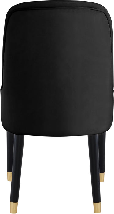 Omni Black Velvet Dining Chair