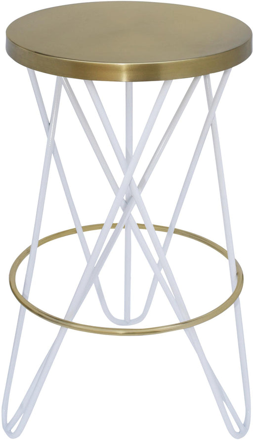 Mercury White / Gold Counter Stool image