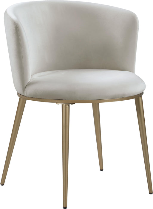 Skylar Cream Velvet Dining Chair