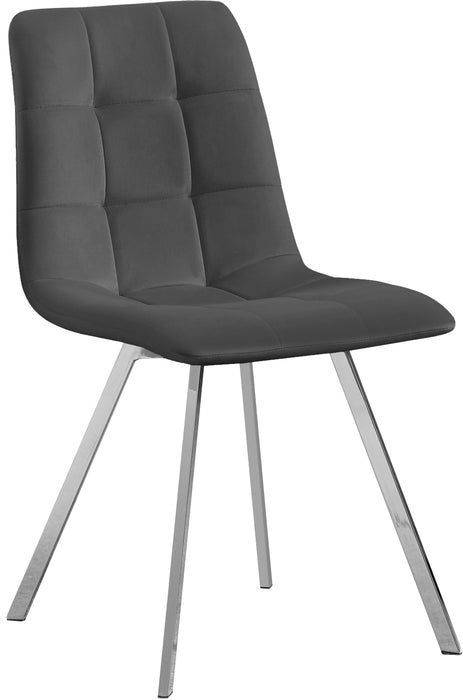 Annie Grey Velvet Dining Chair