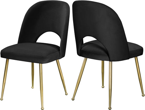 Logan Black Velvet Dining Chair image