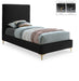 Geri Black Velvet Twin Bed image