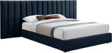 Pablo Navy Velvet King Bed image