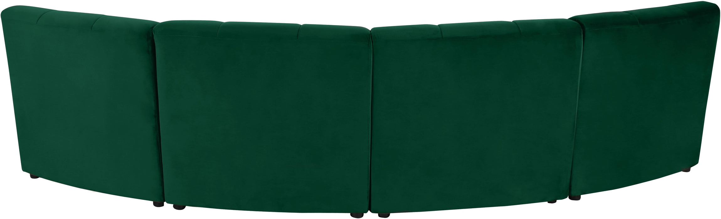 Limitless Green Velvet 4pc. Modular Sectional