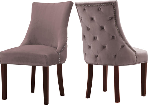 Hannah Pink Velvet Dining Chair image